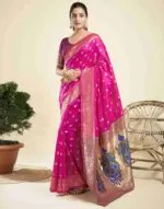 P 204 Silk Woven Work Fancy Saree Collection - Image 6