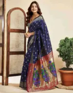 P 204 Silk Woven Work Fancy Saree Collection - Image 7