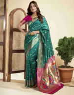 P 204 Silk Woven Work Fancy Saree Collection - Image 8