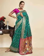 P 205 Silk Woven Work Festival Wear Saree Collection - Image 11