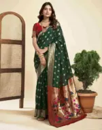 P 205 Silk Woven Work Festival Wear Saree Collection - Image 14