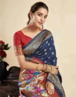 P 205 Silk Woven Work Festival Wear Saree Collection - Image 15