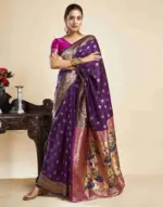 P 205 Silk Woven Work Festival Wear Saree Collection - Image 16
