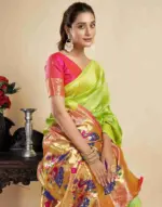 P 205 Silk Woven Work Festival Wear Saree Collection - Image 17