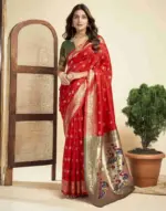 P 205 Silk Woven Work Festival Wear Saree Collection - Image 2