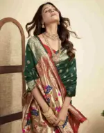 P 205 Silk Woven Work Festival Wear Saree Collection - Image 8