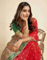 P 206 Silk Woven Work Traditional Wear Saree Collection - Image 13