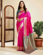 P 206 Silk Woven Work Traditional Wear Saree Collection - Image 2