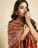 P 206 Silk Woven Work Traditional Wear Saree Collection - Image 4