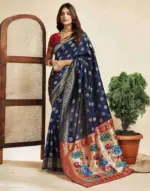 P 207 Silk Woven Work Traditional Wear Saree Collection