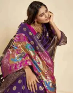 P 207 Silk Woven Work Traditional Wear Saree Collection - Image 17