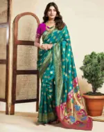 P 207 Silk Woven Work Traditional Wear Saree Collection - Image 4