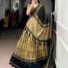 WMN 1206 Kalamkari Print Lehenga Choli in Tasar Silk