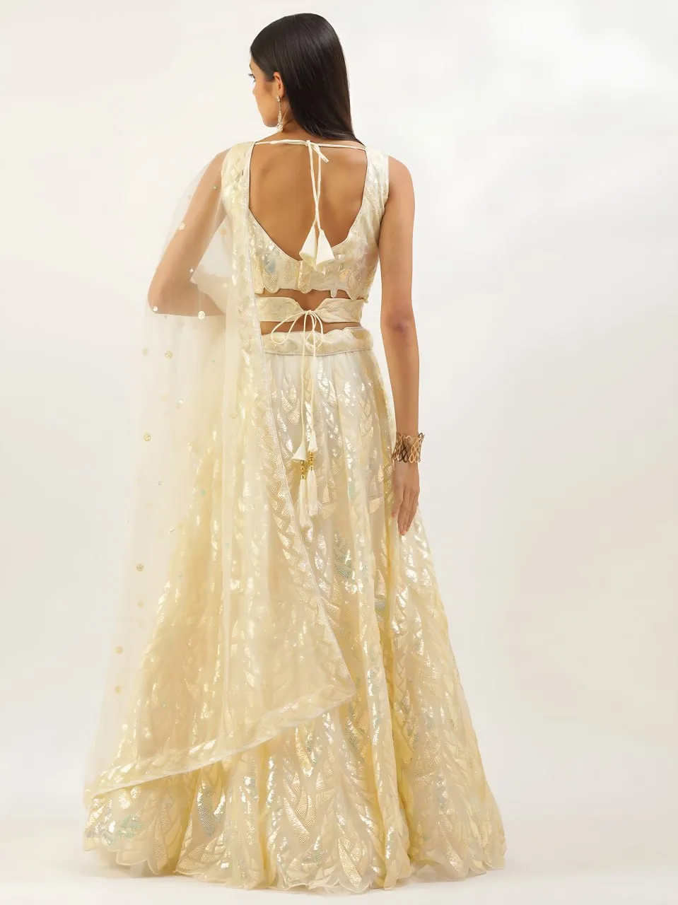 Buy Zeel 15101 Soft Net Yellow Lehenga Choli for Girls