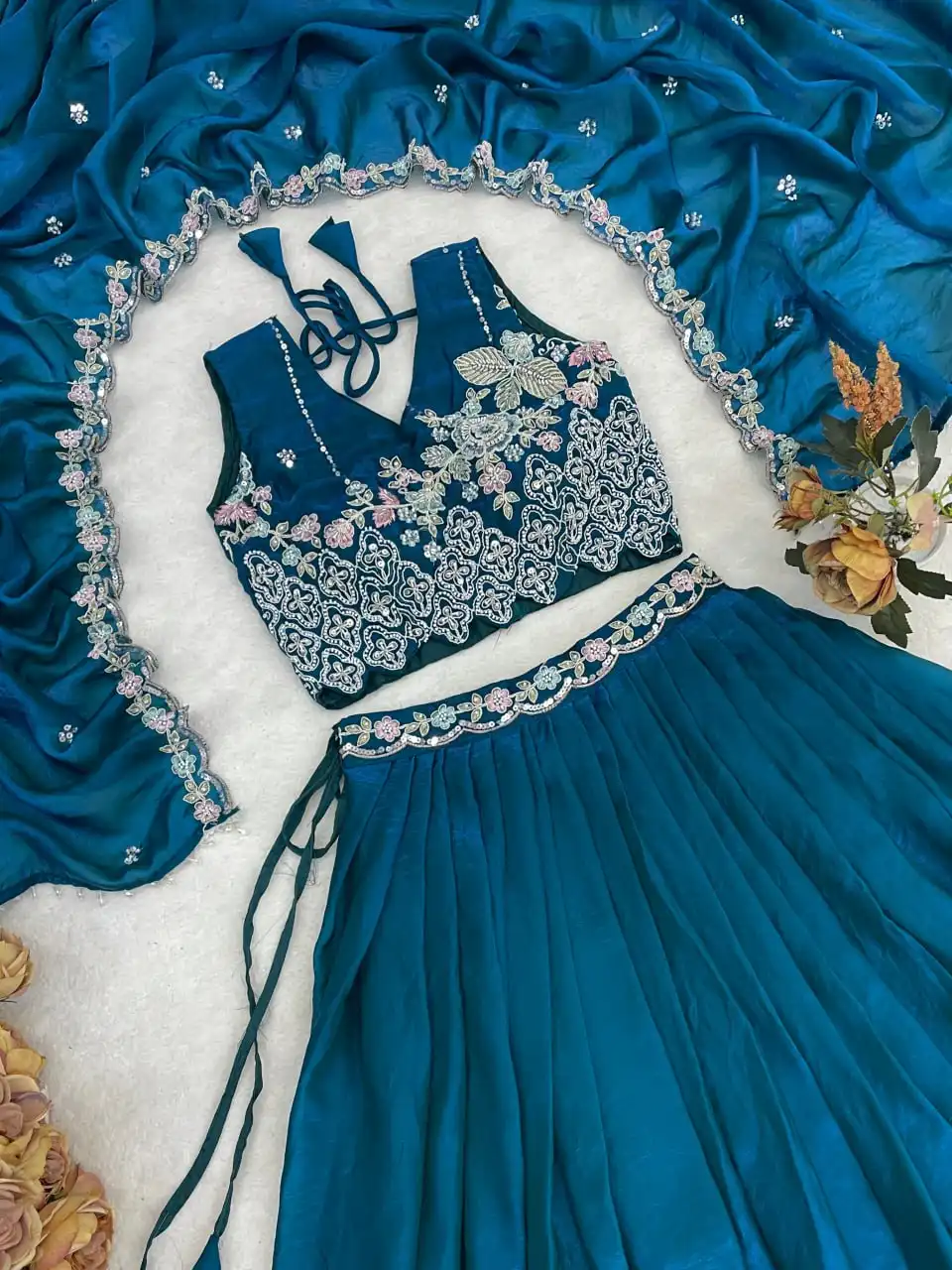 WMT 8121 Lehenga Choli Rama Green