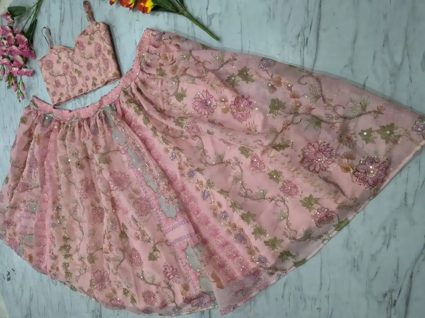 HCR 1111 Lehenga Choli Pink color