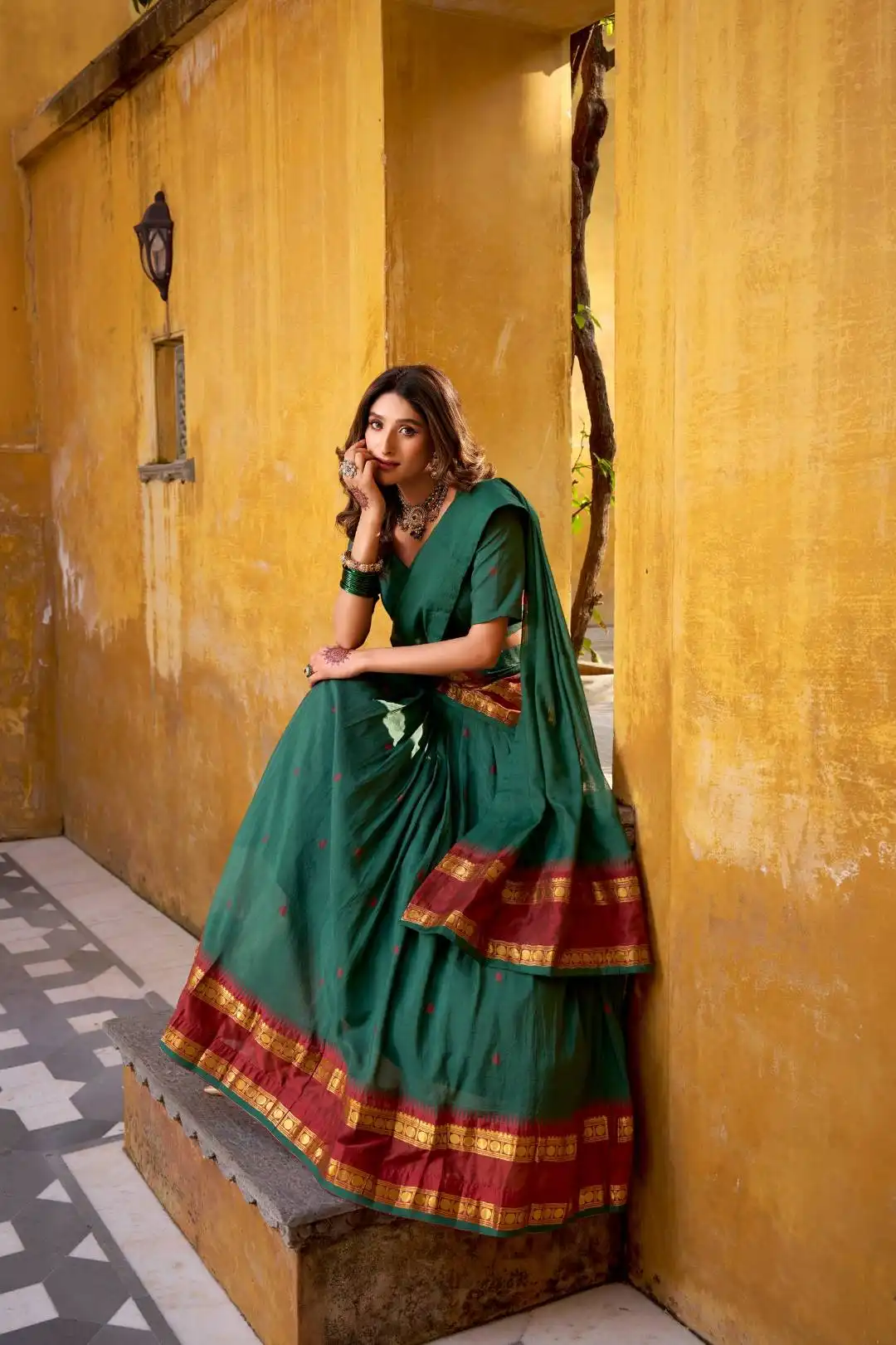 WMN 1904A Lehenga Choli Pongal Design