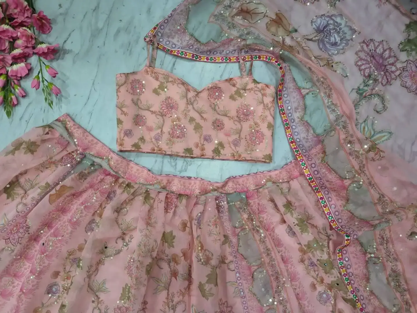 HCR 1111 Lehenga Choli Pink color