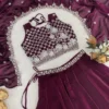 WMT 8123 Party Wear Lehenga wine colour