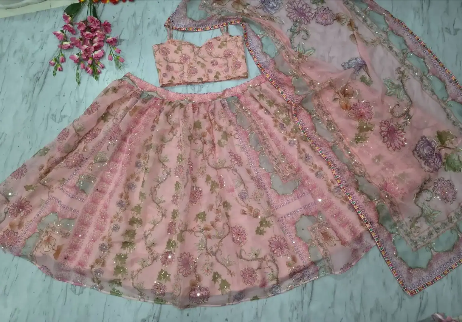 HCR 1111 Lehenga Choli Pink color