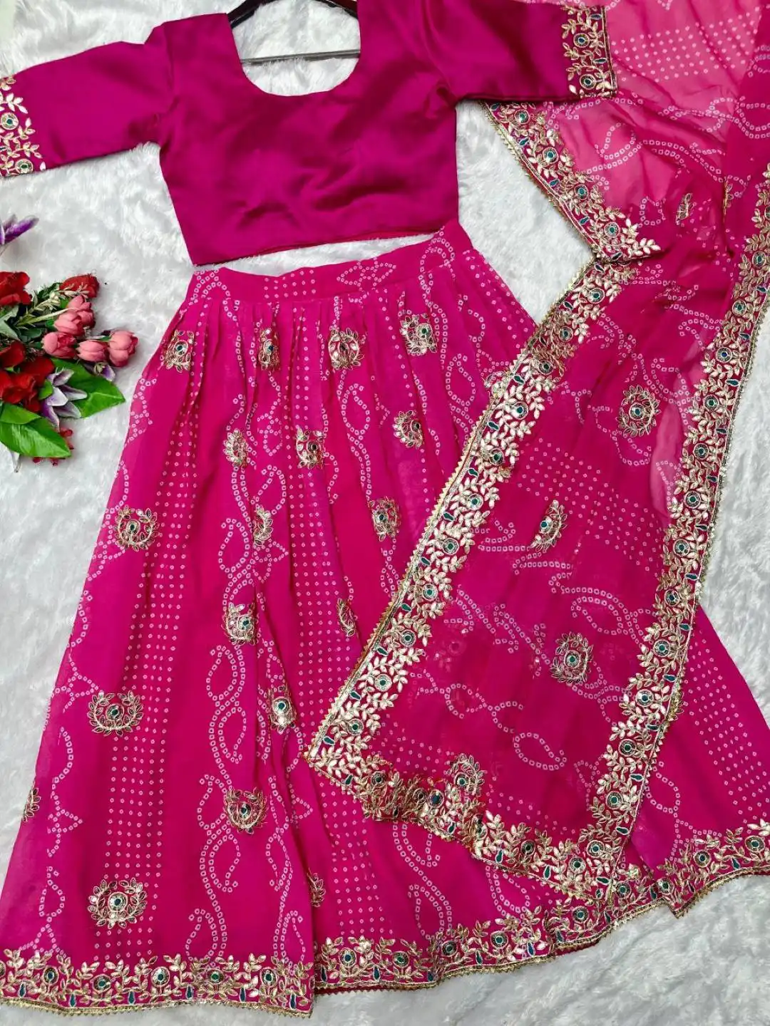 Madhuri 236 Bandhani Print Lehenga