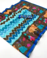 Rajyog Leena 346001 to 346007 Soft Linen Zari Border Fancy Saree Collection - Image 11