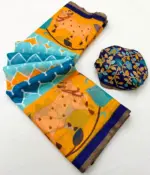 Rajyog Leena 346001 to 346007 Soft Linen Zari Border Fancy Saree Collection - Image 14