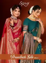 Saroj Arundhati Silk Vol 5 Rich Pallu Festival Wear Stylish Saree
