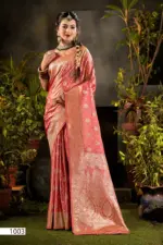 Saroj Monika Satin Vol 3 Zari Weaving Rich Pallu Silk Saree - Image 4