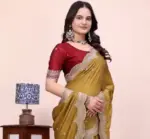 Scalop Dhrruv 1 Rangoli Silk Crush Embroidered Beautiful Saree Collection - Image 2