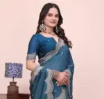 Scalop Dhrruv 1 Rangoli Silk Crush Embroidered Beautiful Saree Collection - Image 7