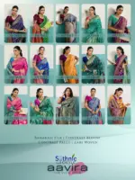 Sethnic Aavira Banarasi Silk with Zari Work Festival Wear Saree Collection - Image 12