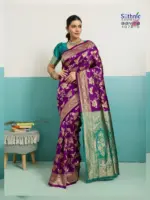 Sethnic Aavira Banarasi Silk with Zari Work Festival Wear Saree Collection - Image 13