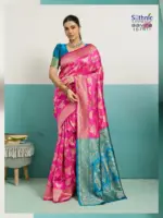 Sethnic Aavira Banarasi Silk with Zari Work Festival Wear Saree Collection - Image 30