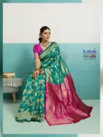 Sethnic Aavira Banarasi Silk with Zari Work Festival Wear Saree Collection - Image 32