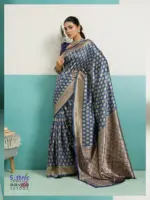 Sethnic Aavira Banarasi Silk with Zari Work Festival Wear Saree Collection - Image 5