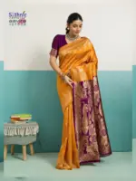 Sethnic Aavira Banarasi Silk with Zari Work Festival Wear Saree Collection - Image 9