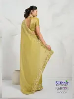 Sethnic Kaaya Verve Chiffon Velvet with Embroidered Saree Collection - Image 11