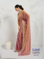 Sethnic Kaaya Verve Chiffon Velvet with Embroidered Saree Collection - Image 18