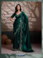 Sethnic Luminah Velvet Satin with Zarkan Border Party Wear Saree Collection - Image 10