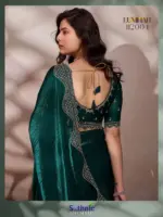 Sethnic Luminah Velvet Satin with Zarkan Border Party Wear Saree Collection - Image 13