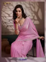 Sethnic Luminah Velvet Satin with Zarkan Border Party Wear Saree Collection - Image 15