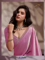 Sethnic Luminah Velvet Satin with Zarkan Border Party Wear Saree Collection - Image 17