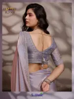 Sethnic Luminah Velvet Satin with Zarkan Border Party Wear Saree Collection - Image 9