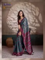 Sethnic Oriana Silk Meenakari Work Traditional Wear Saree Collection - Image 19