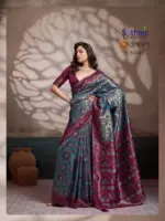 Sethnic Oriana Silk Meenakari Work Traditional Wear Saree Collection - Image 4