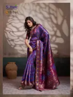 Sethnic Oriana Silk Meenakari Work Traditional Wear Saree Collection - Image 5