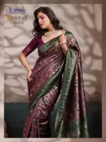 Sethnic Oriana Silk Meenakari Work Traditional Wear Saree Collection - Image 8