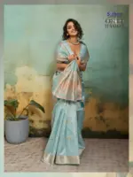 Sethnic Oshee Vibe Tissue Linen Zari Woven Festival Wear Saree Collection - Image 12