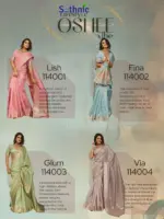 Sethnic Oshee Vibe Tissue Linen Zari Woven Festival Wear Saree Collection - Image 13